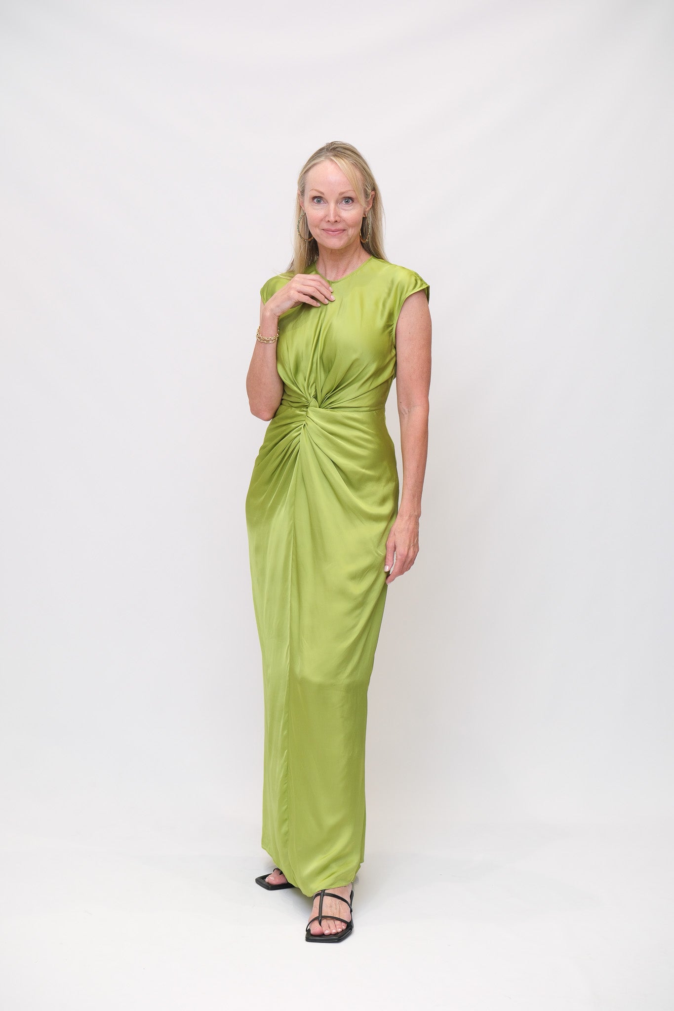 Sleeveless Twist Front Dress