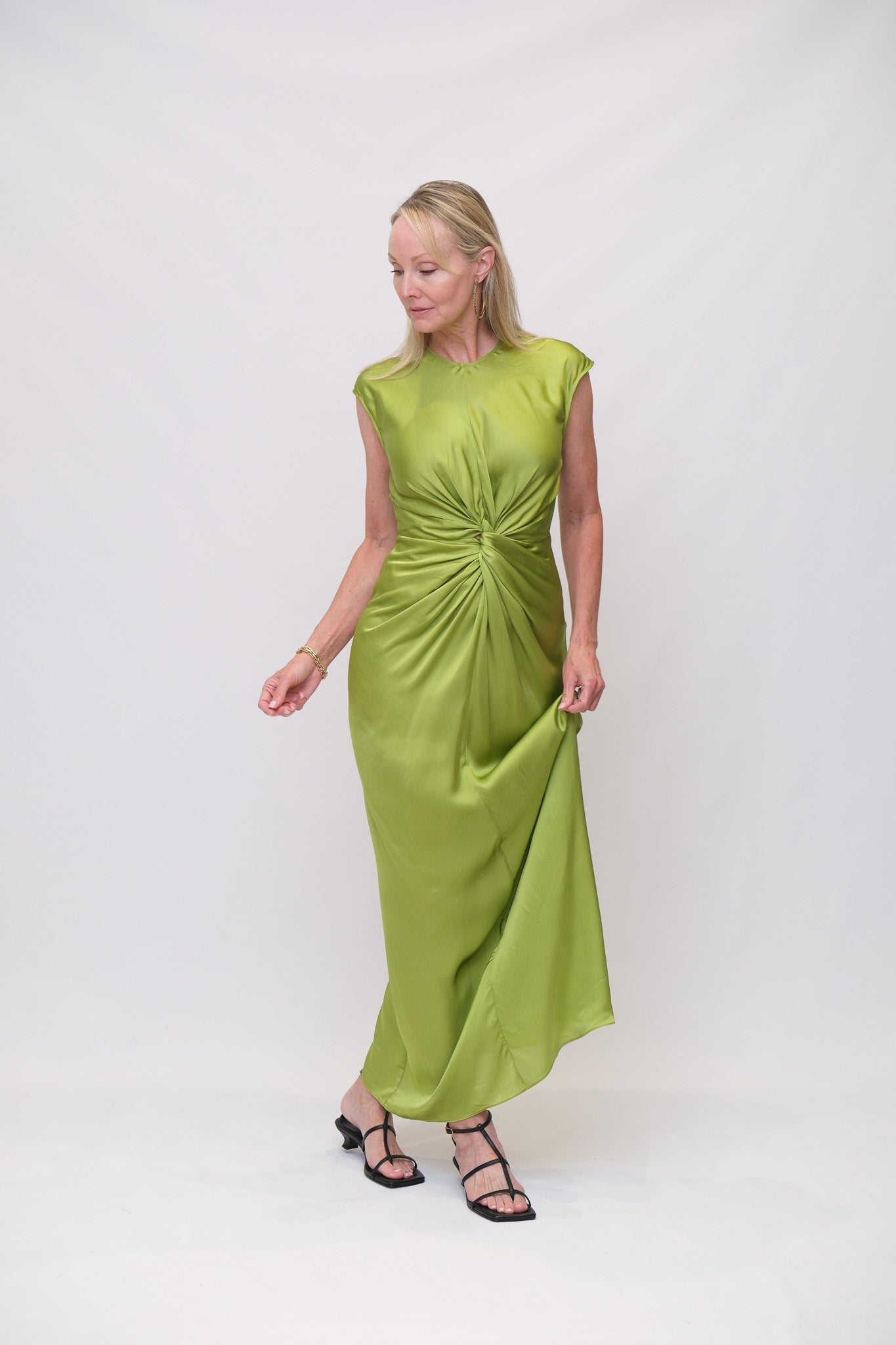 Sleeveless Twist Front Dress
