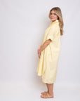 Wave Collar Shirt Dress