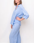 Velvet by Graham & Spencer Sisi Woven Linen Button Up Shirt