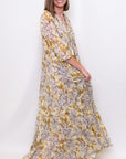 Samantha Sung Eden Tiered Print Dress