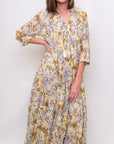Samantha Sung Eden Tiered Print Dress