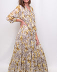 Samantha Sung Eden Tiered Print Dress