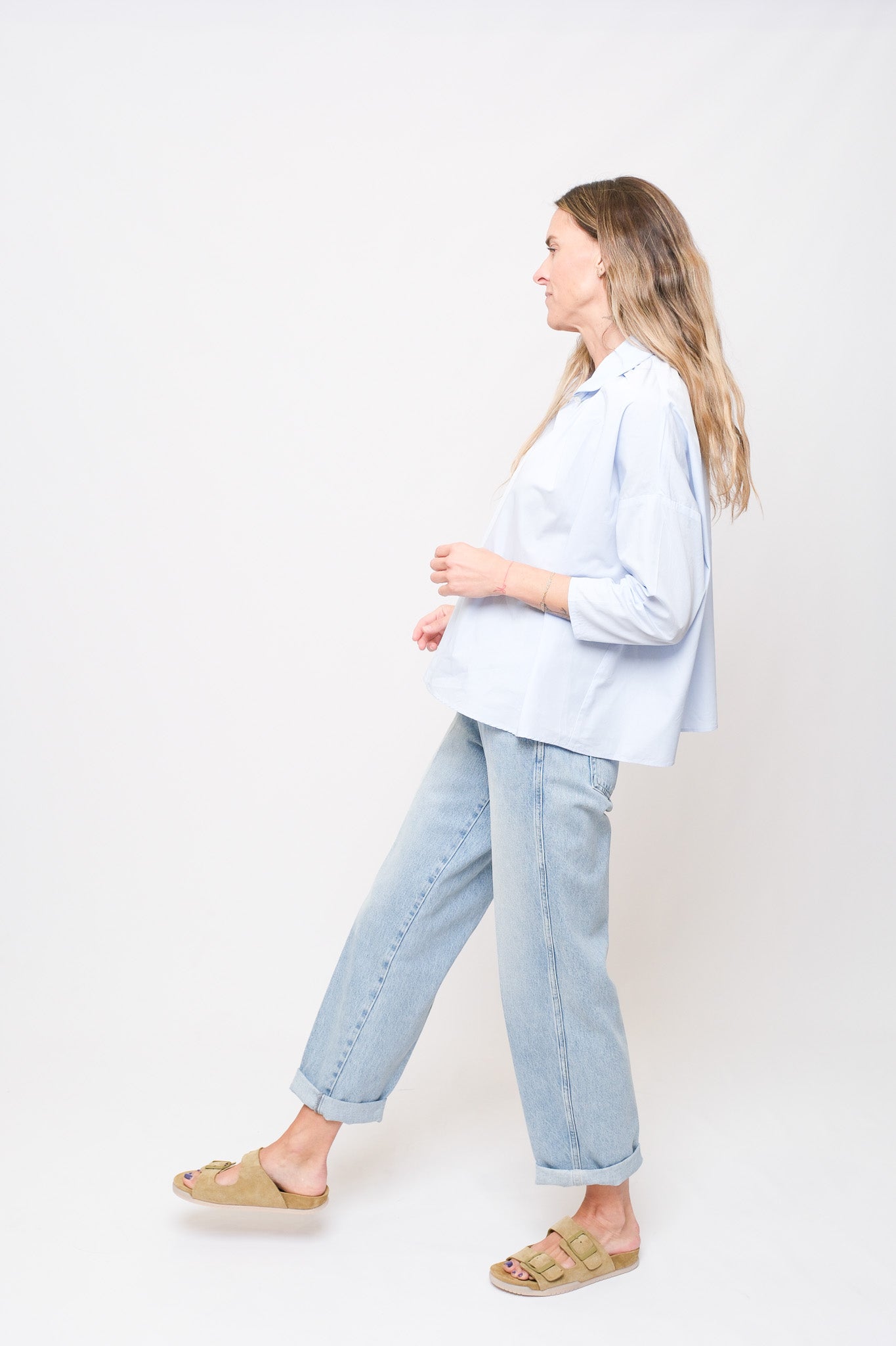 Shirt w/ Square Collar