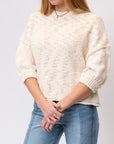 Call Rolled Sleeve Sweater